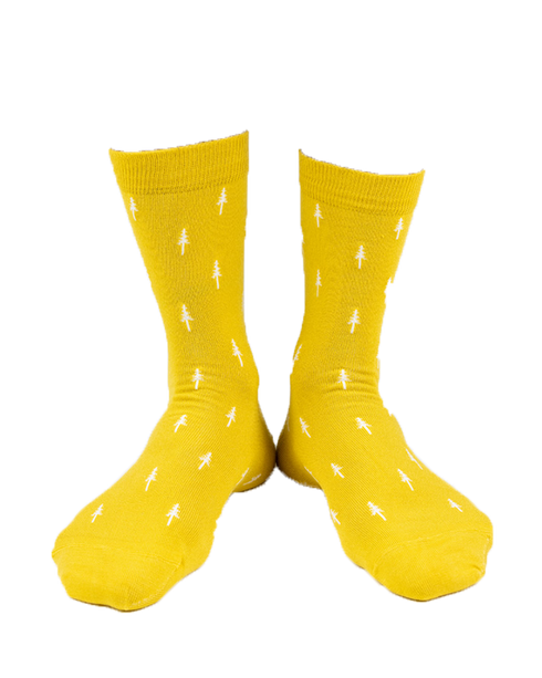 TreeSocks Standard Allover Yellow