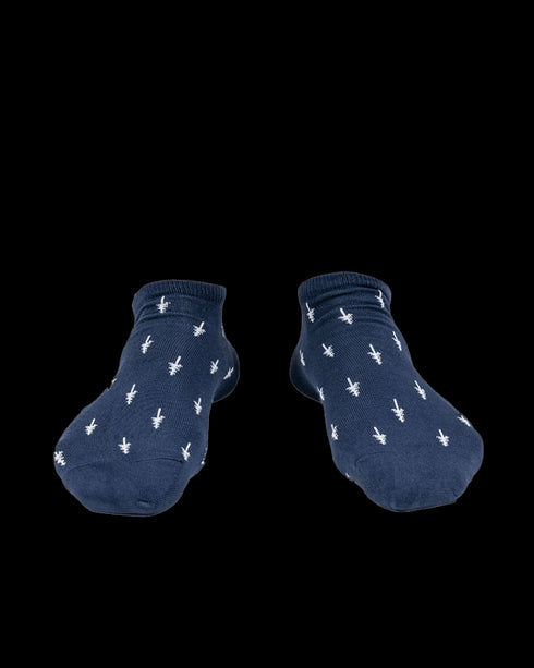 TreeSocks Short Allover Navy