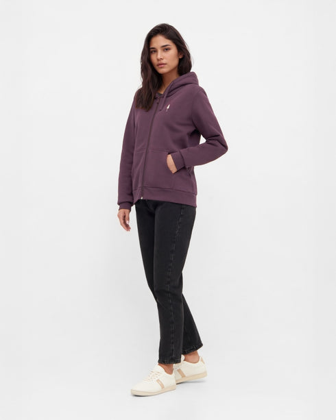 TreeHoodie Jacket Women Deep Purple