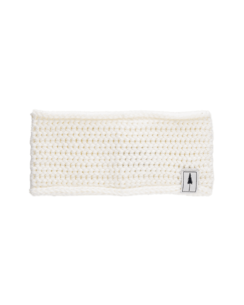 TreeHeadband Knitted White