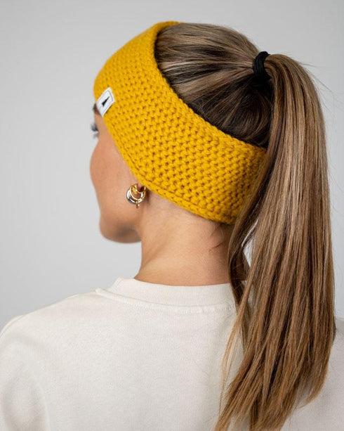 TreeHeadband Knitted Fleece Mustard