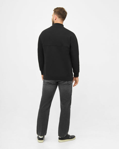 TreeSweater Quarter Zip Black