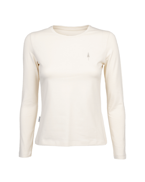 TreeShirt Longsleeve Women Chalk