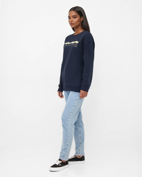 TreeSweater Mountain Panorama Dark Navy