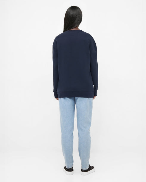 TreeSweater Mountain Panorama Dark Navy