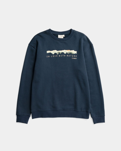 TreeSweater Mountain Panorama Dark Navy