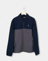 TreeFleece Quarter Zip Colorblock Relaxed Dark Navy-Anthracite