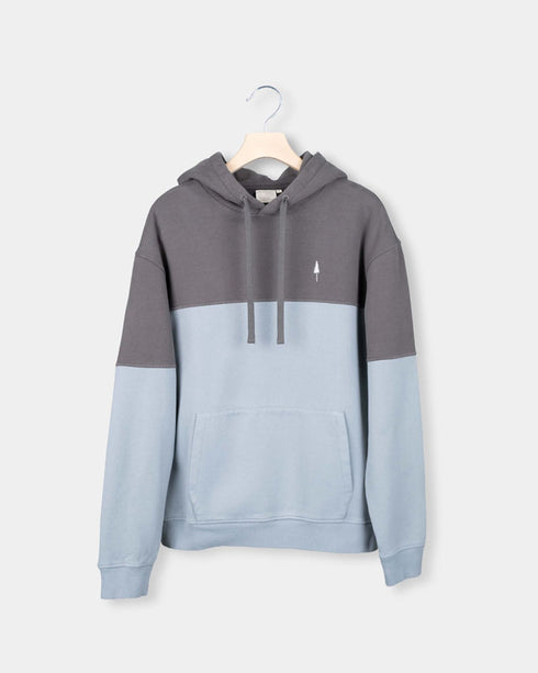 TreeHoodie Colorblock Anthracite-Elemental Blue