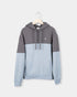 TreeHoodie Colorblock Anthracite-Elemental Blue