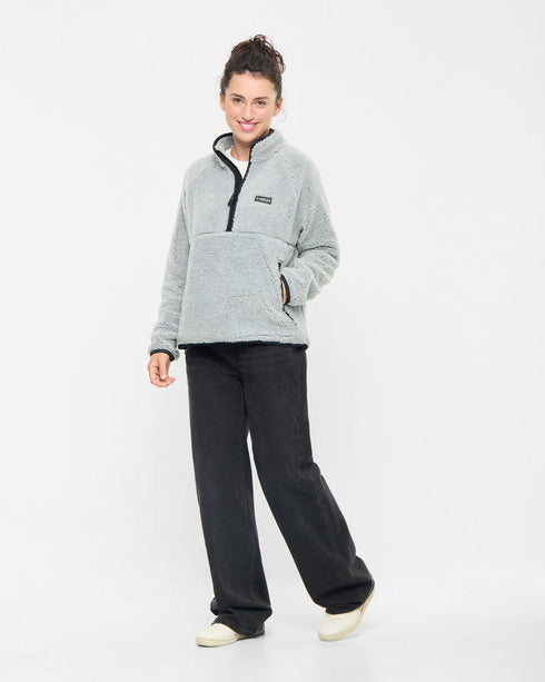 TreeFleece Teddy Pullover Women Grey Mel