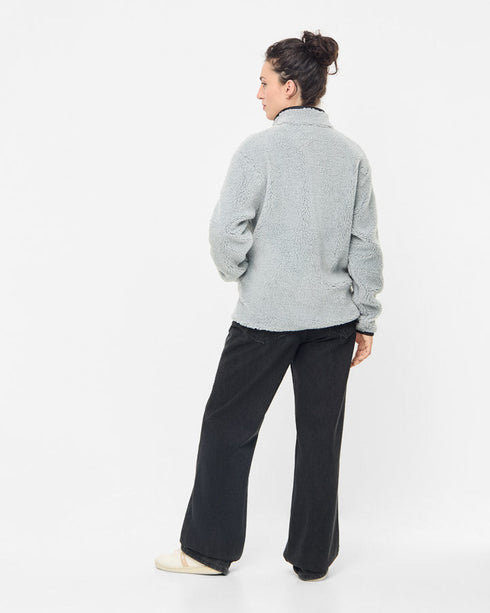 TreeFleece Teddy Relaxed Jacket Grey Mel