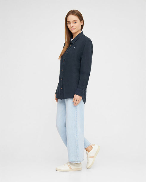 TreePlanter Shirt Linen Dark Navy