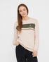 TreePullover Knitted Stripes Raw-Olive
