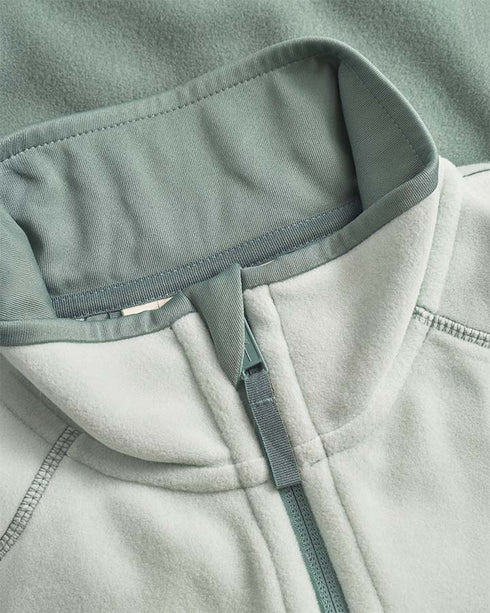 TreeJacket Fleece Colorblock Women Sage-Fresh Mint