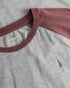 TreeShirt Raglan Relaxed Colorblock Coffee Deep Maroon Mel-Grey Mel
