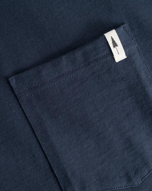 TreeShirt Mono Longsleeve Pocket Relaxed Dark Navy