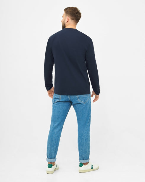 TreeShirt Mono Longsleeve Pocket Relaxed Dark Navy