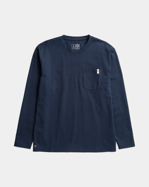 TreeShirt Mono Longsleeve Pocket Relaxed Dark Navy