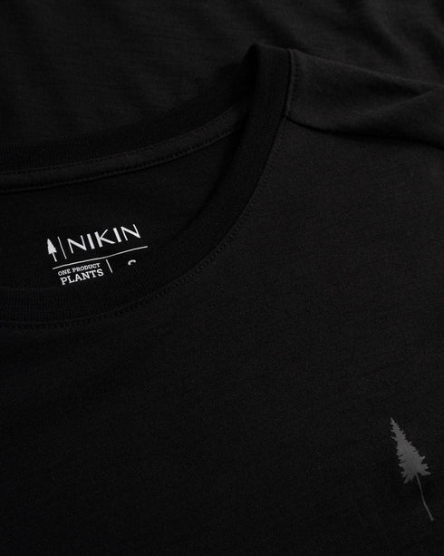 TreeShirt Longsleeve Wool Slim Women Black