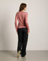 TreeShirt Longsleeve Wool Slim Salmon Rose Mel