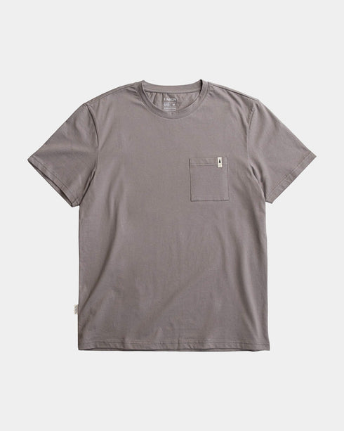 TreeShirt Pocket Mono Ash Taupe