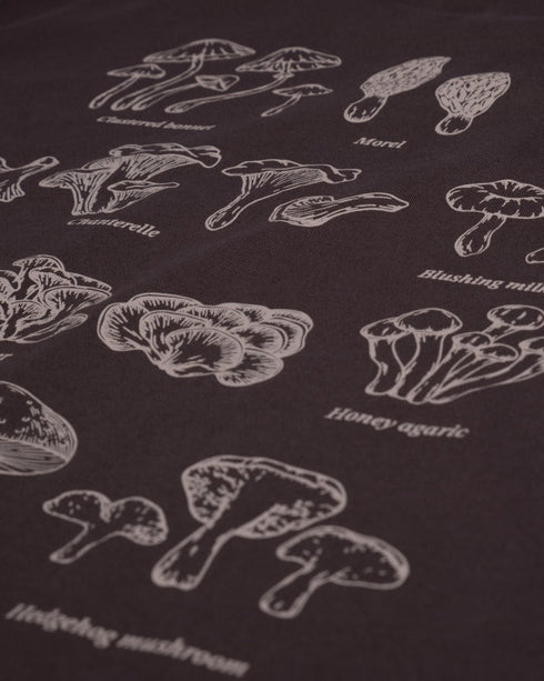 TreeShirt Mushroom Print Dark Oak