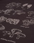 TreeShirt Mushroom Print Dark Oak