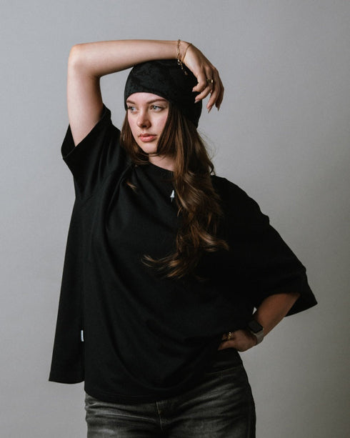 TreeShirt Muntogna Oversized Black