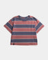 TreeShirt Striped Oversized Women Dark Ink-Blush