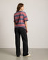 TreeShirt Striped Oversized Dark Ink-Blush