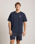 TreeShirt Pale Blue Dot Relaxed Dark Navy