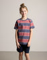 TreeShirt Striped Kids Dark Ink-Blush