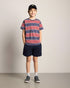 TreeShirt Striped Kids Dark Ink-Blush
