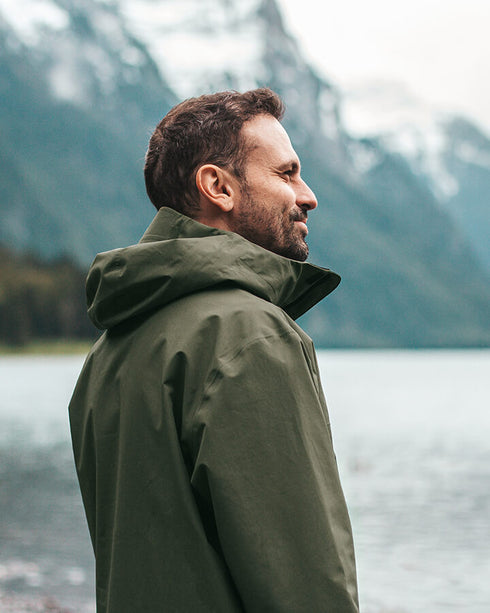 TreeJacket Rain Dark Olive