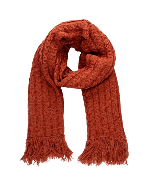 TreeScarf Knitted Rust