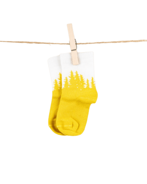 TreeSocks Kids Forest Yellow