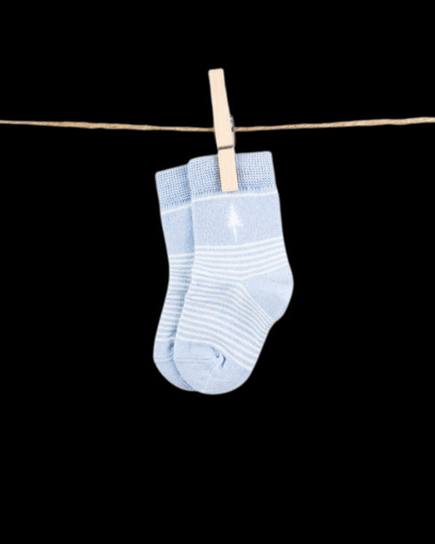 TreeSocks Kids Stripes Light Blue