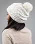 Treeanie Cable Knit PomPom Chalk