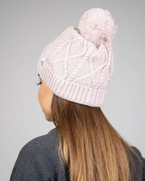 Treeanie Cable Knit PomPom Italian Clay