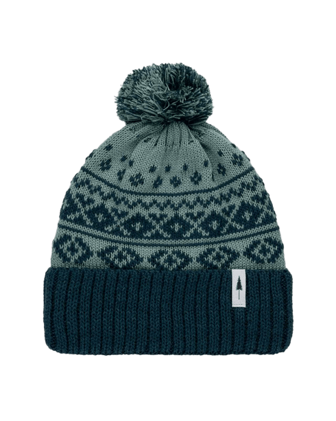 Treeanie Knitted Norwegian Pom Pom Turquoise-Petrol