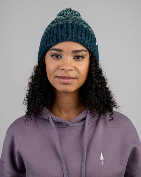 Treeanie Knitted Norwegian Pom Pom Turquoise-Petrol
