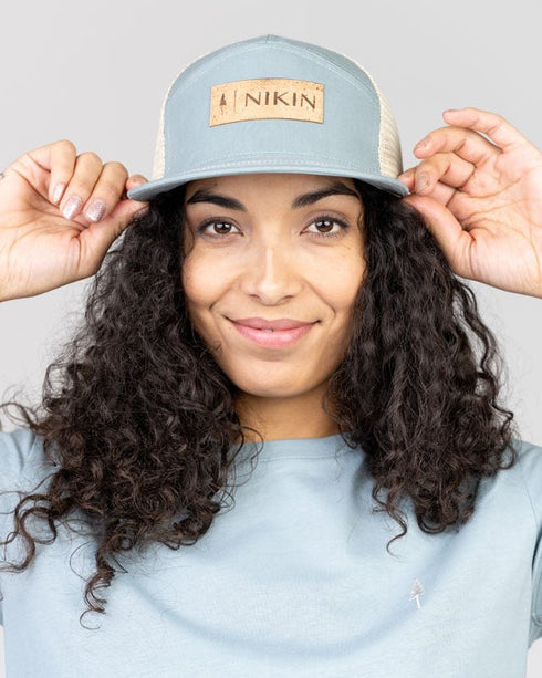 TreeCap 7Panel Trucker NIKIN Cork Elemental Blue