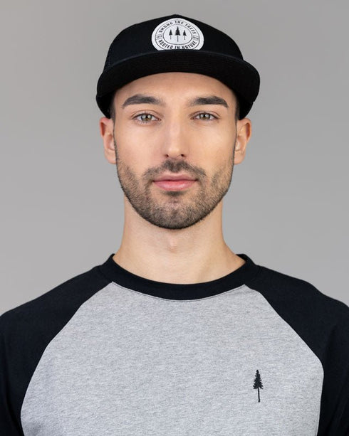 TreeCap Baseball Trucker Rooted Black