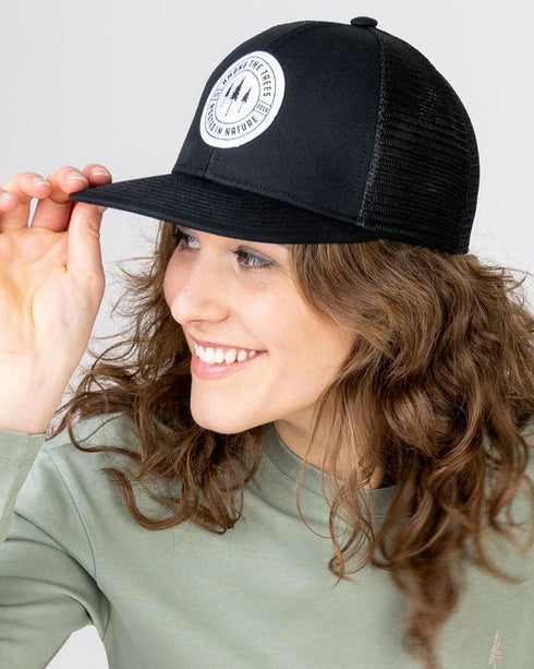TreeCap Baseball Trucker Rooted Black