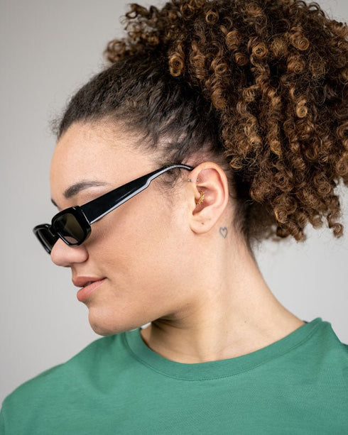 TreeGlasses Rectangle Black