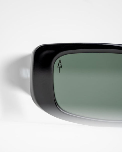 TreeGlasses Rectangle Black