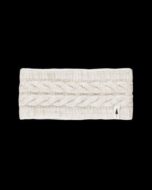TreeHeadband Cable Knit Chalk