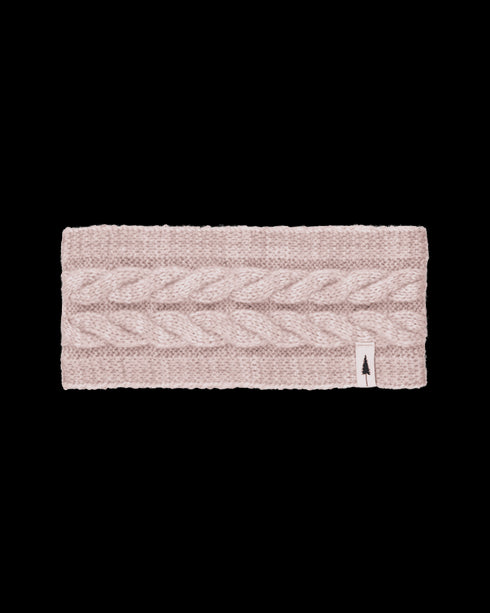 TreeHeadband Cable Knit Italian Clay