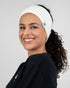 TreeHeadband Knitted Fleece White