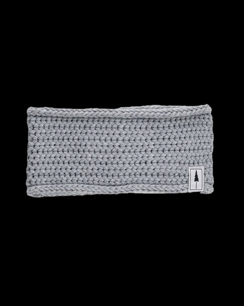 TreeHeadband Knitted Fleece Light Grey Mel
